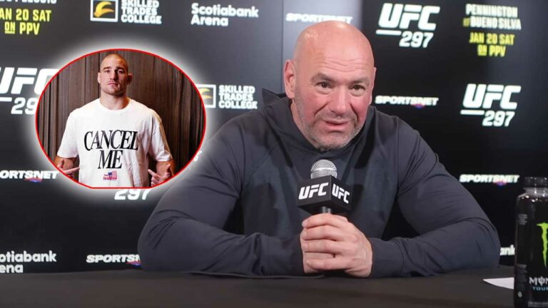 Dana White expressed his opinion to Sean Strickland’s controversial comments at UFC 297 fight week
