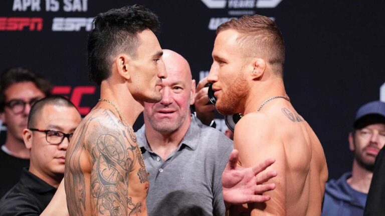 Justin Gaethje tells how he will deal with Max Holloway at UFC 300
