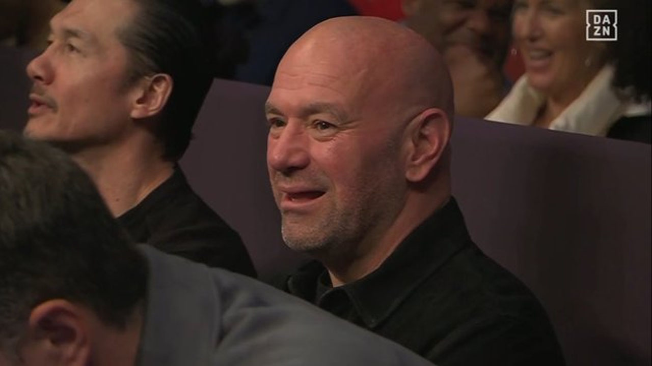 Dana White spotted at DAZN boxing event with Eddie Hearn instead of UFC Vegas 85, fans react
