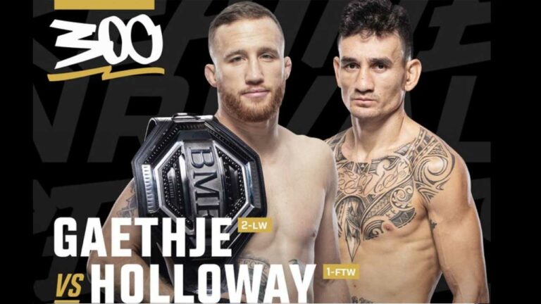 Justin Gaethje made some promises ahead of his fight with Max Holloway at UFC 300