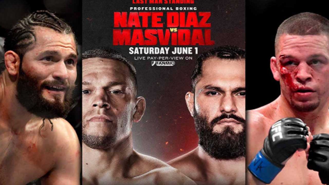 Jorge Masvidal threatens Nate Diaz before June boxing match