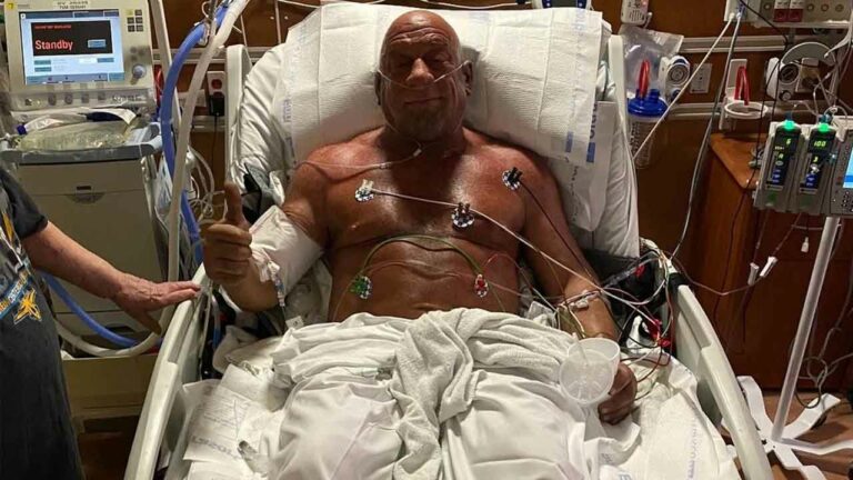 Mark Coleman was forced to return to the hospital shortly after leaving due to the development of pneumonia