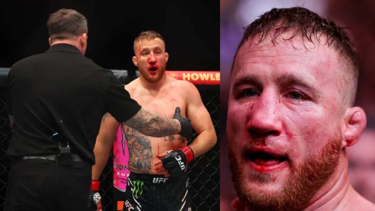Justin Gaethje made a first statement after a brutal knockout defeat by Max Holloway at UFC 300
