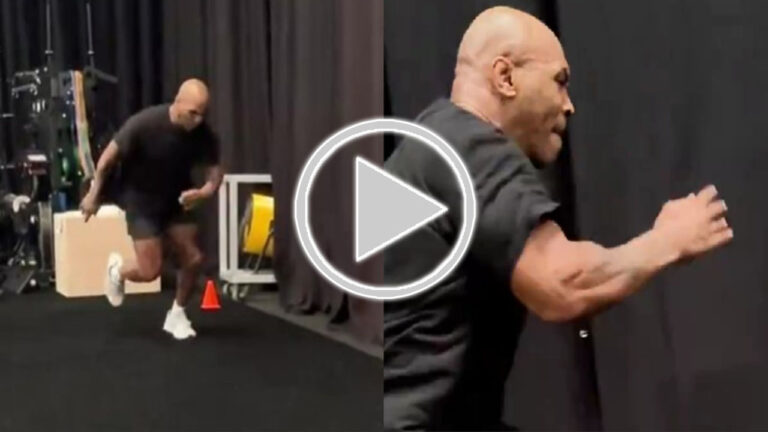 Watch – Boxing legend ‘Iron’ Mike Tyson shows off his speed ahead of Jake Paul fight