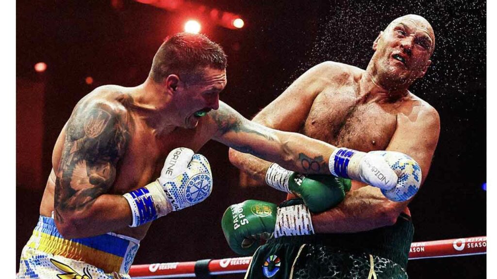 Check out how the Pros react after Oleksandr Usyk defeats Tyson Fury