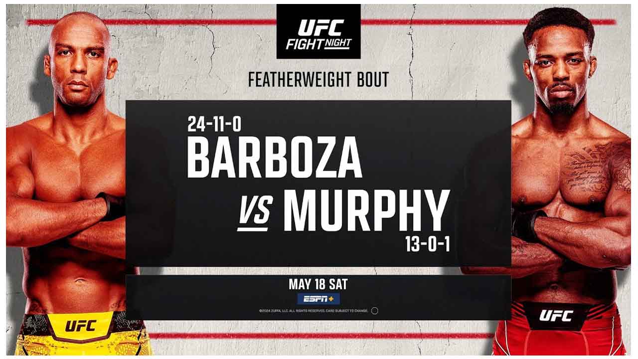 UFC Fight Night 241 Edson Barboza vs lerone Murphy