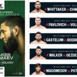 UFC Saudi Arabia adds several fights for Robert Whittaker vs. Khamzat Chimaev card