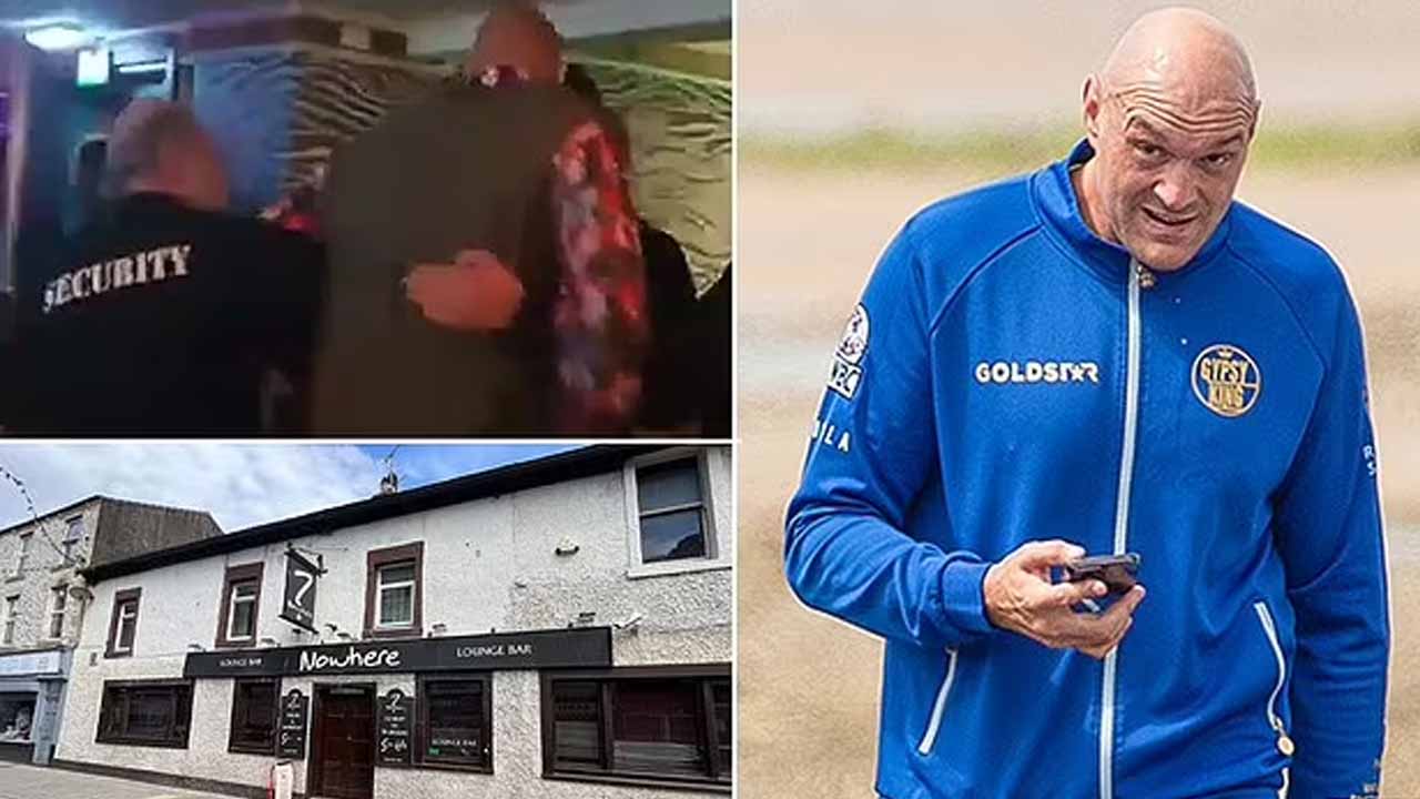 Video - Security guards took a drunk Tyson Fury out of the bar