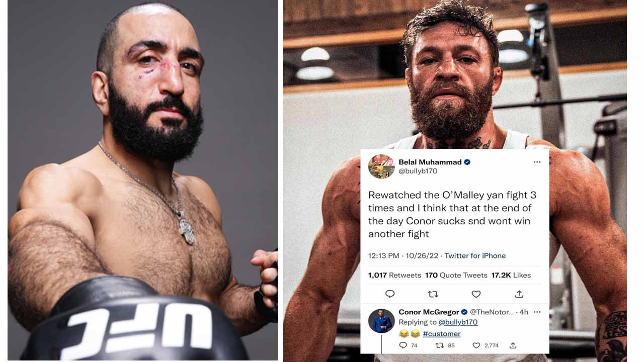 By ridiculing bold statements, Belal Muhammad incites the wrath of Conor McGregor by poking fun at the former UFC champion