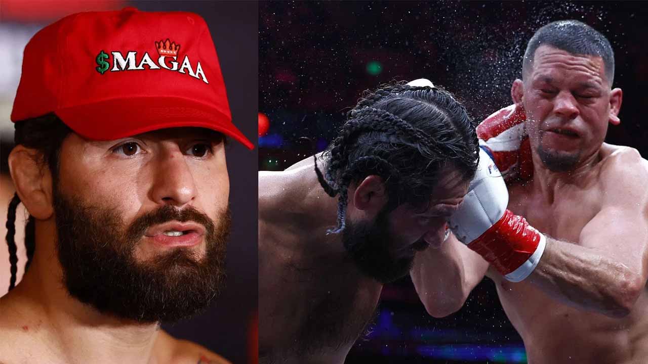 Jorge Masvidal reacts to scorecard after losing a decision to Nate Diaz