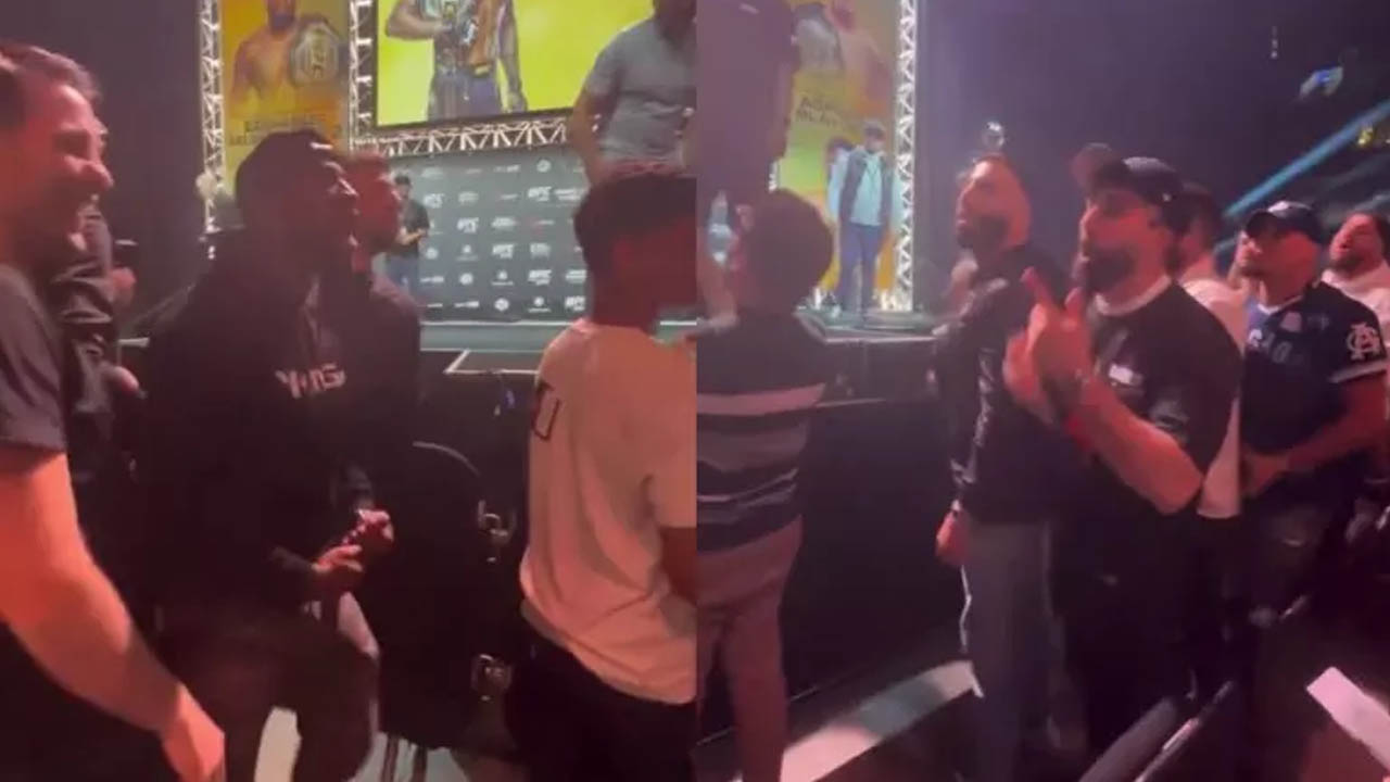 Things got heated between the teams of Leon Edwards and Belal Muhammad after UFC 304 press conference