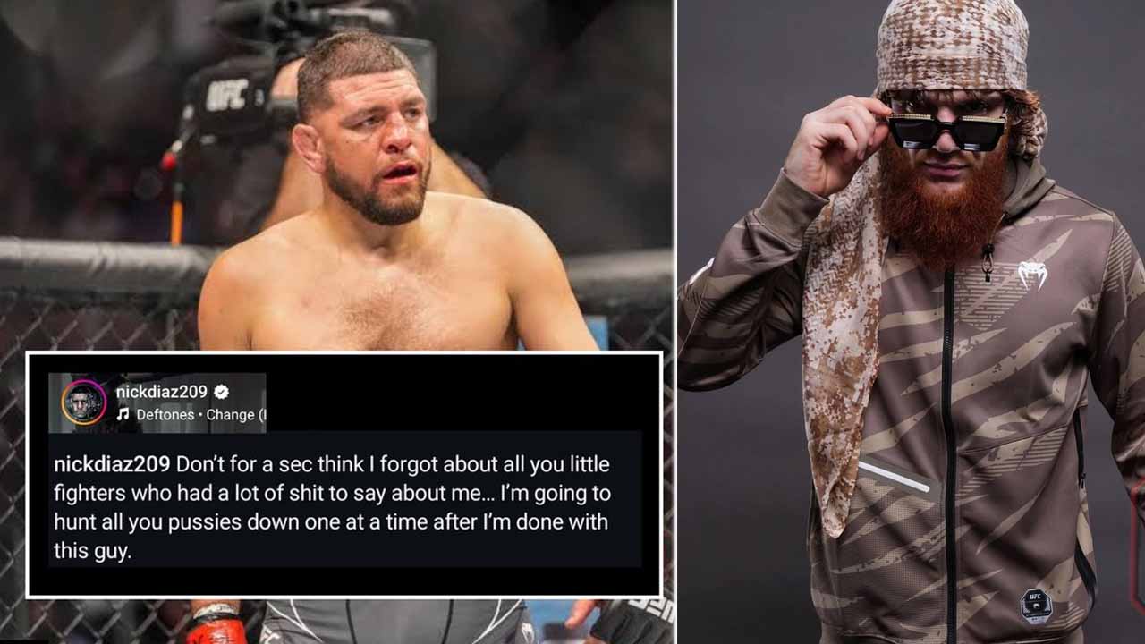 41-years-old Nick Diaz sends a warning, promising to 'hunt down' fighters who spoke badly of him ahead returning to the UFC