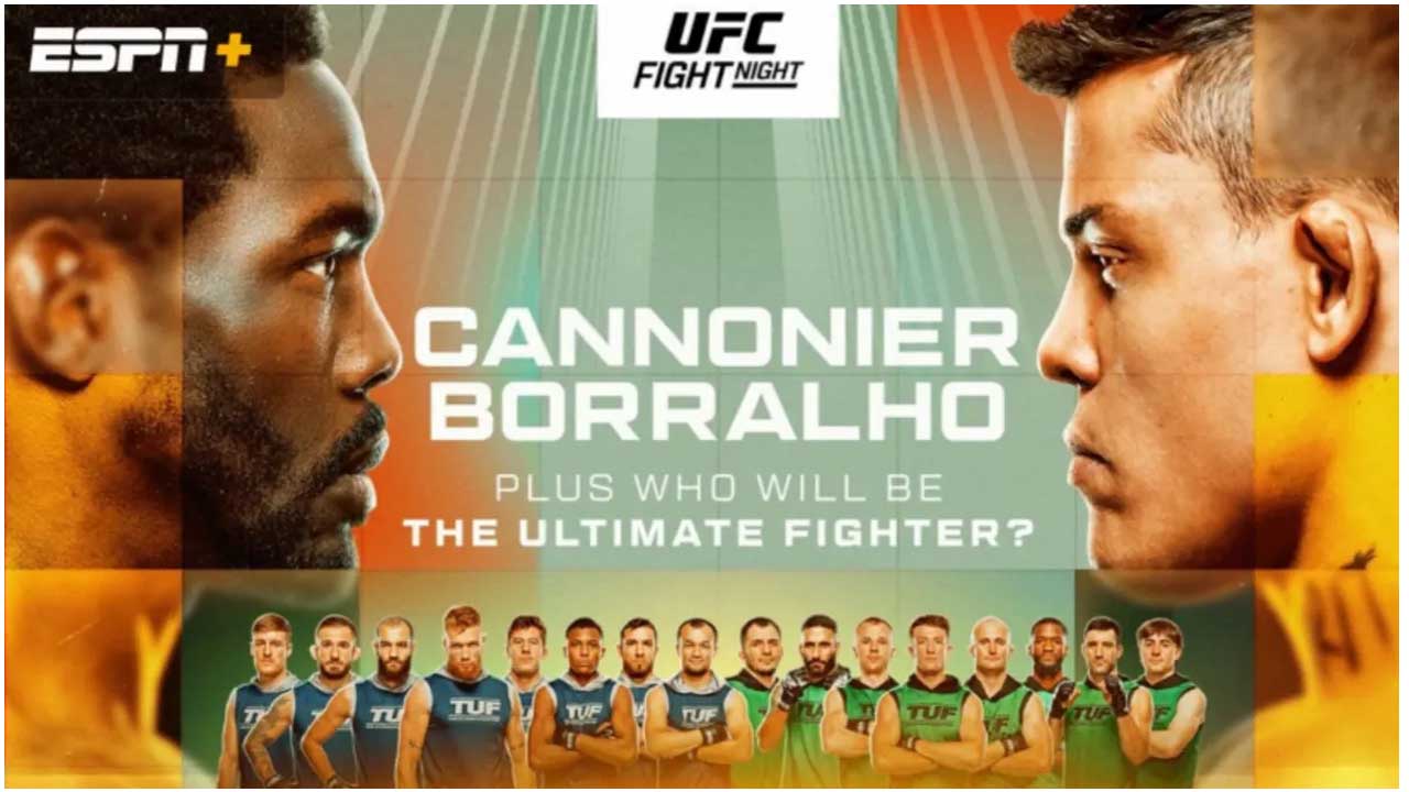 Jared Cannonier vs. Caio Borralho Face off video from UFC Vegas 96 weigh ins