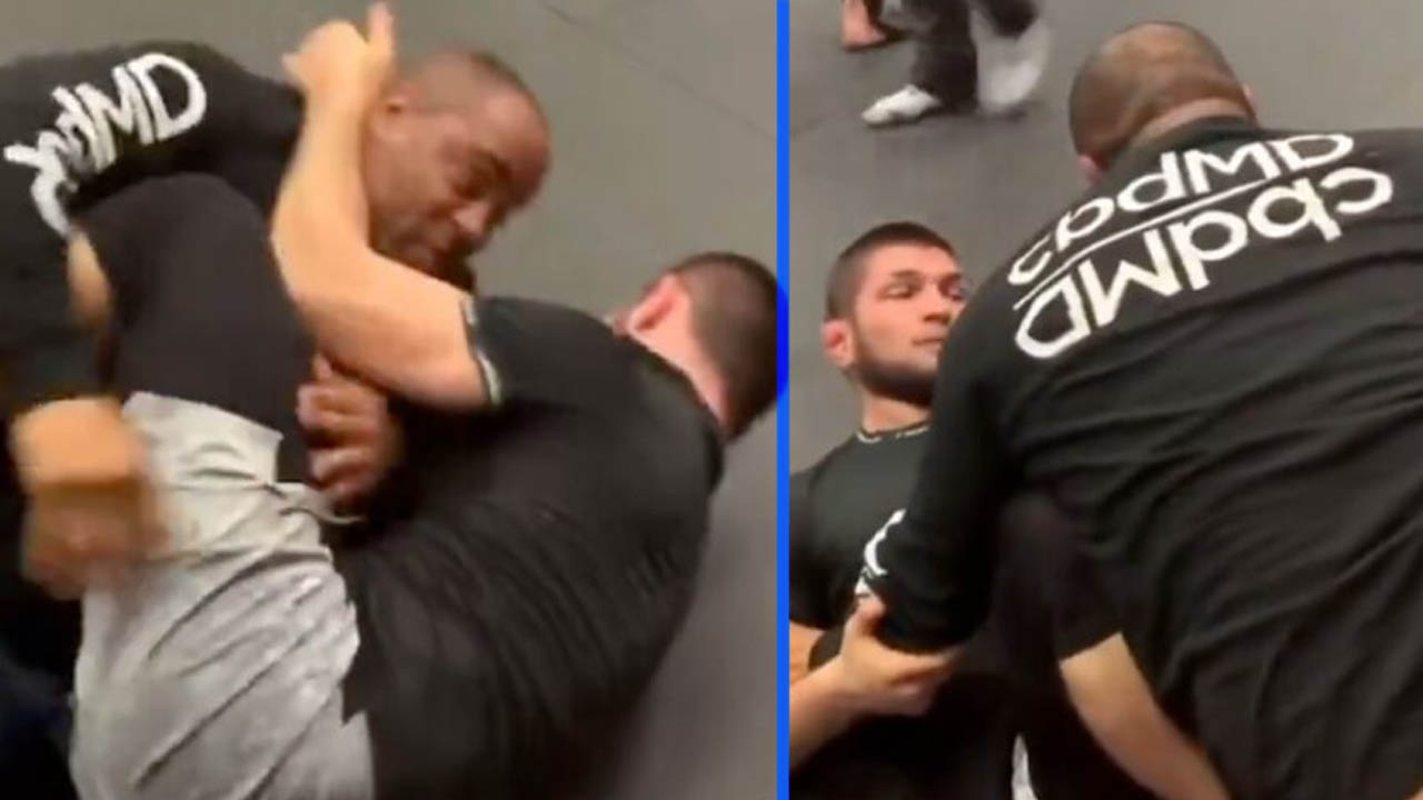 Take a look how Daniel Cormier easily beat Khabib Nurmagomedov’s ‘Baby Offense’ in Friendly Grappling Match