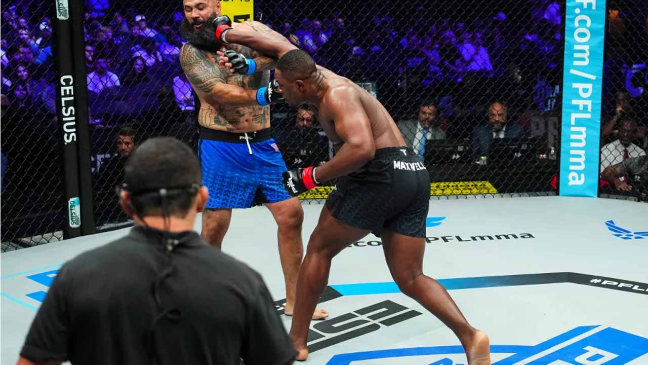 VIDEO - Francis Ngannou prodigy Maxwell Djantou Nana scores brutal one-punch faceplant knockout at PFL 9