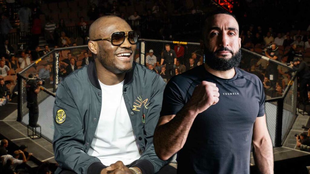 Belal Muhammad got into a physical altercation with former titleholder Kamaru Usman while on the former champion’s podcast