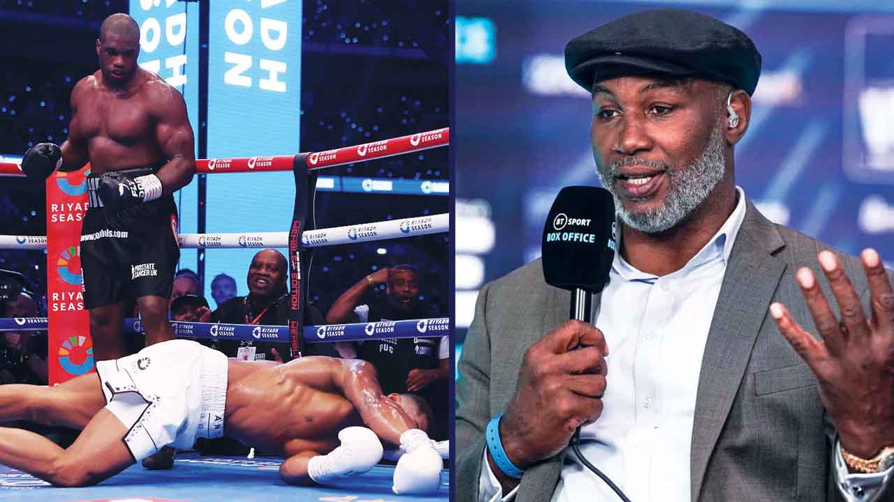 Lennox Lewis noticed Anthony Joshua's problem five seconds before the start of the fight with Daniel Dubios