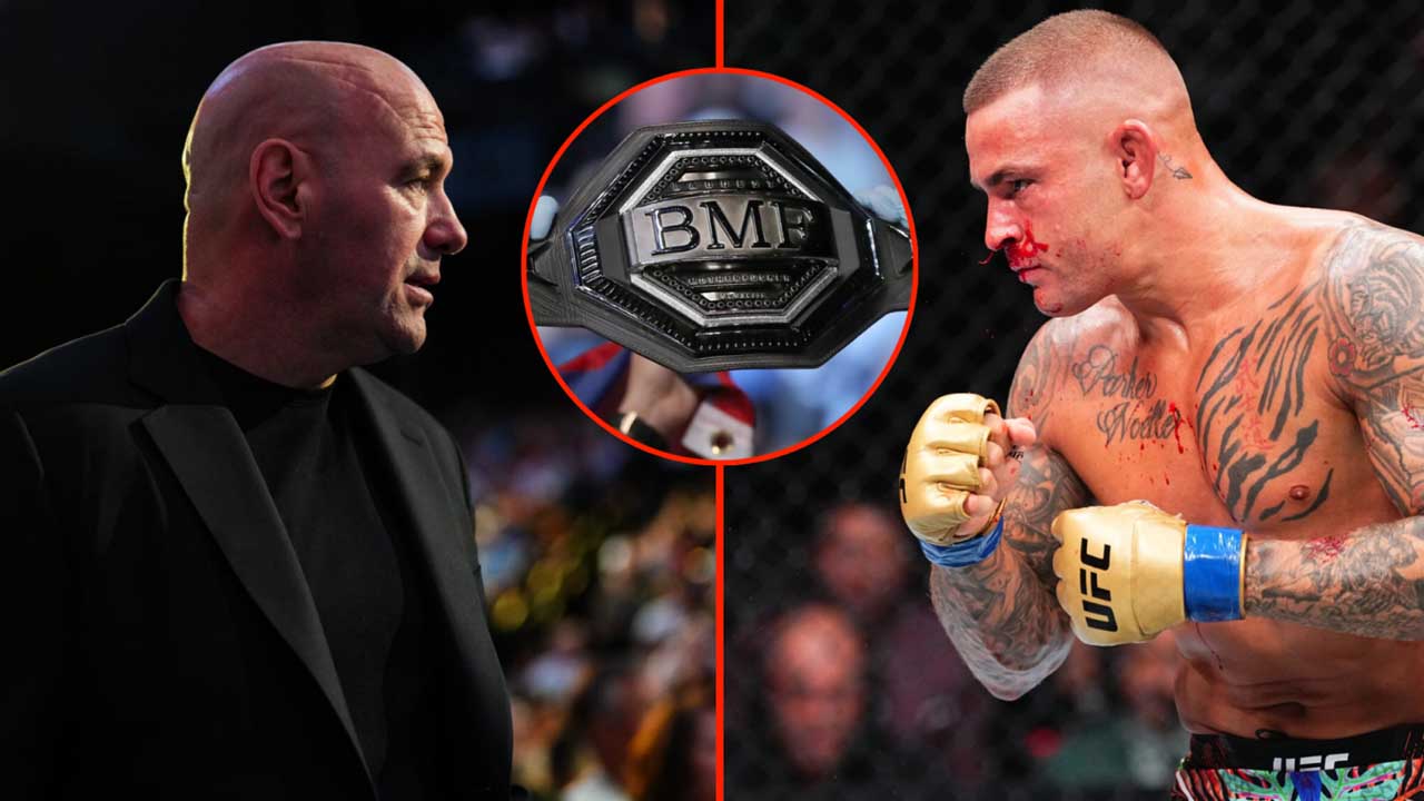 Dana White reacts to Dustin Poirier's crazy idea of a four-man BMF tournament