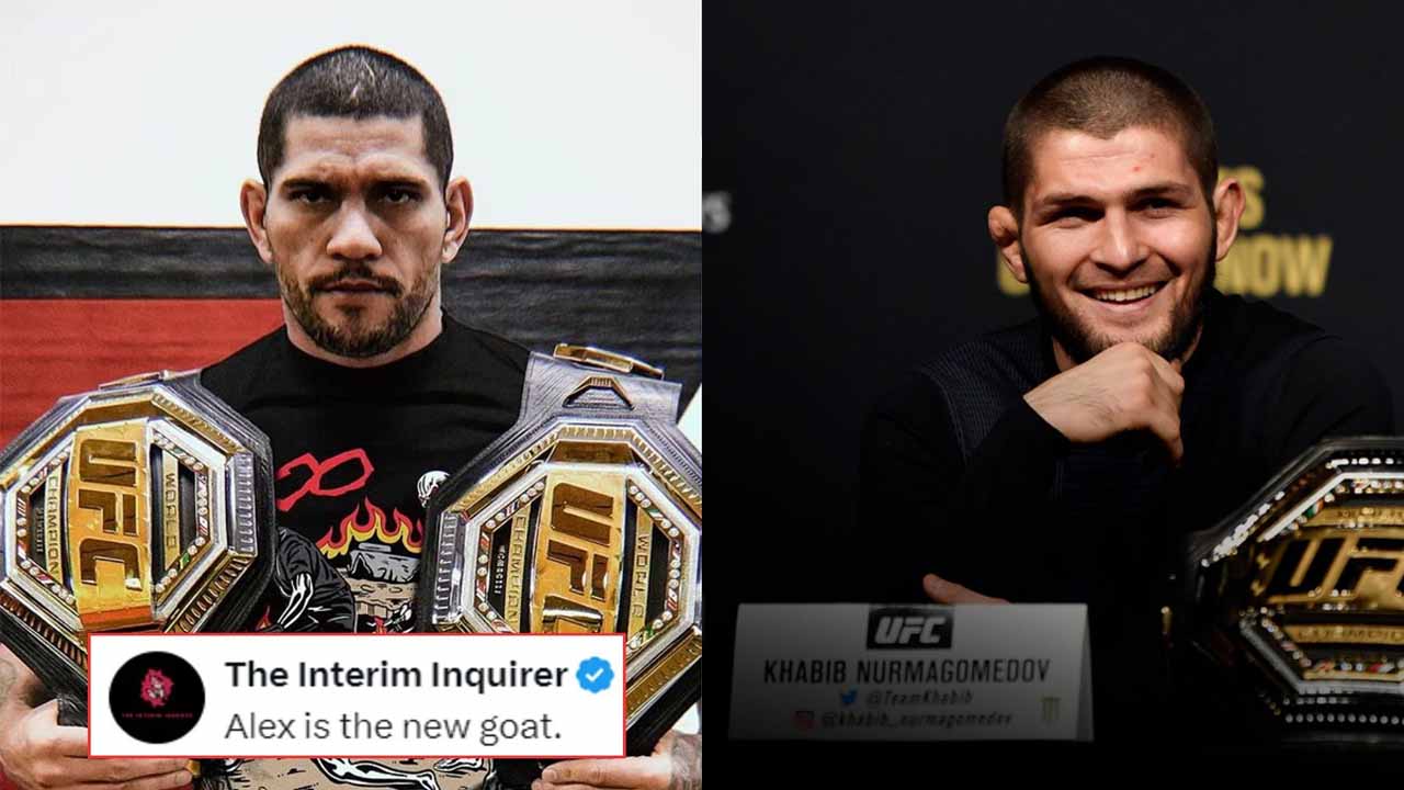 Fans get into heated debate as Alex Pereira matches Khabib Nurmagomedov's UFC record in just 175 days