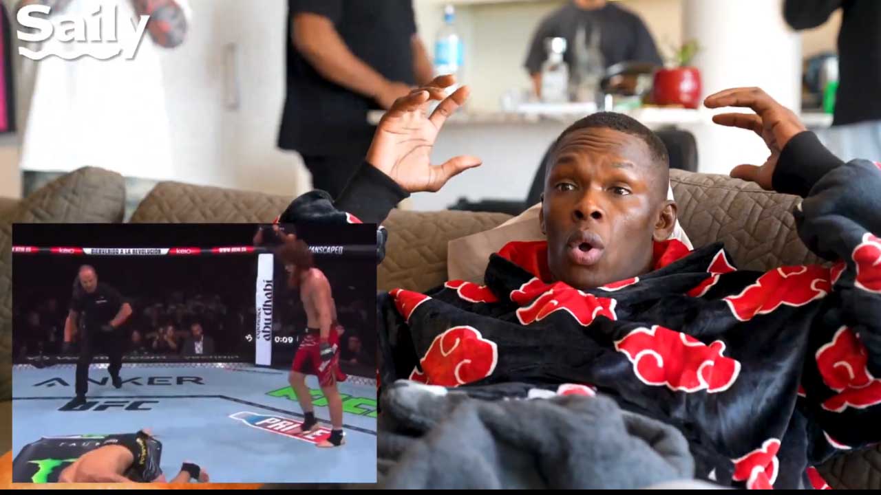 Israel Adesanya’s reaction to Shara Magomedov calling him out after that nasty KO