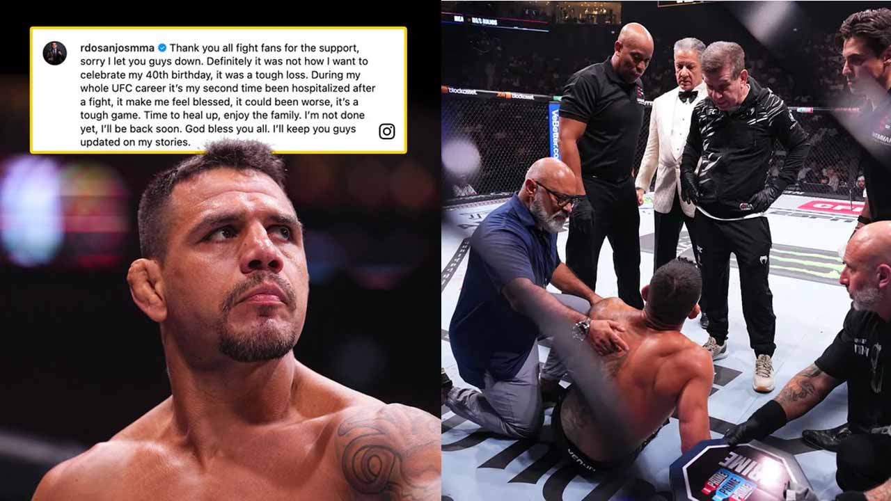 Rafael dos Anjos broke the silence with a statement after UFC 308 knee injury loss