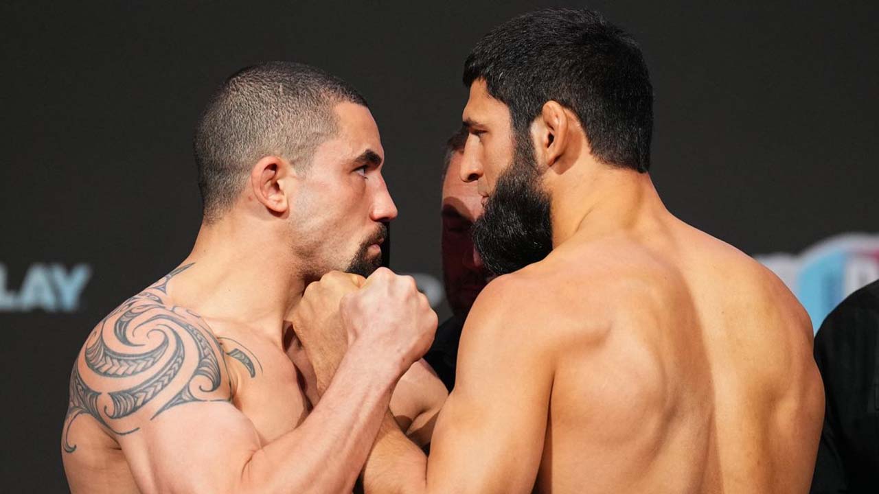 Robert Whittaker expecting a war against Khamzat Chimaev after intense final faceoff before UFC 308 fight