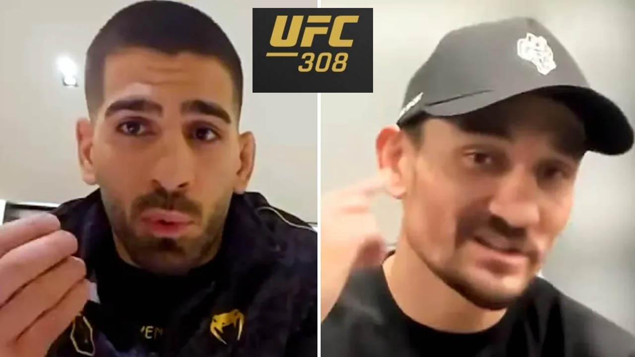 VIDEO - Ilia Topuria tell Max Holloway he’ll be ‘lights out for the first time’ at UFC 308 in heated interview