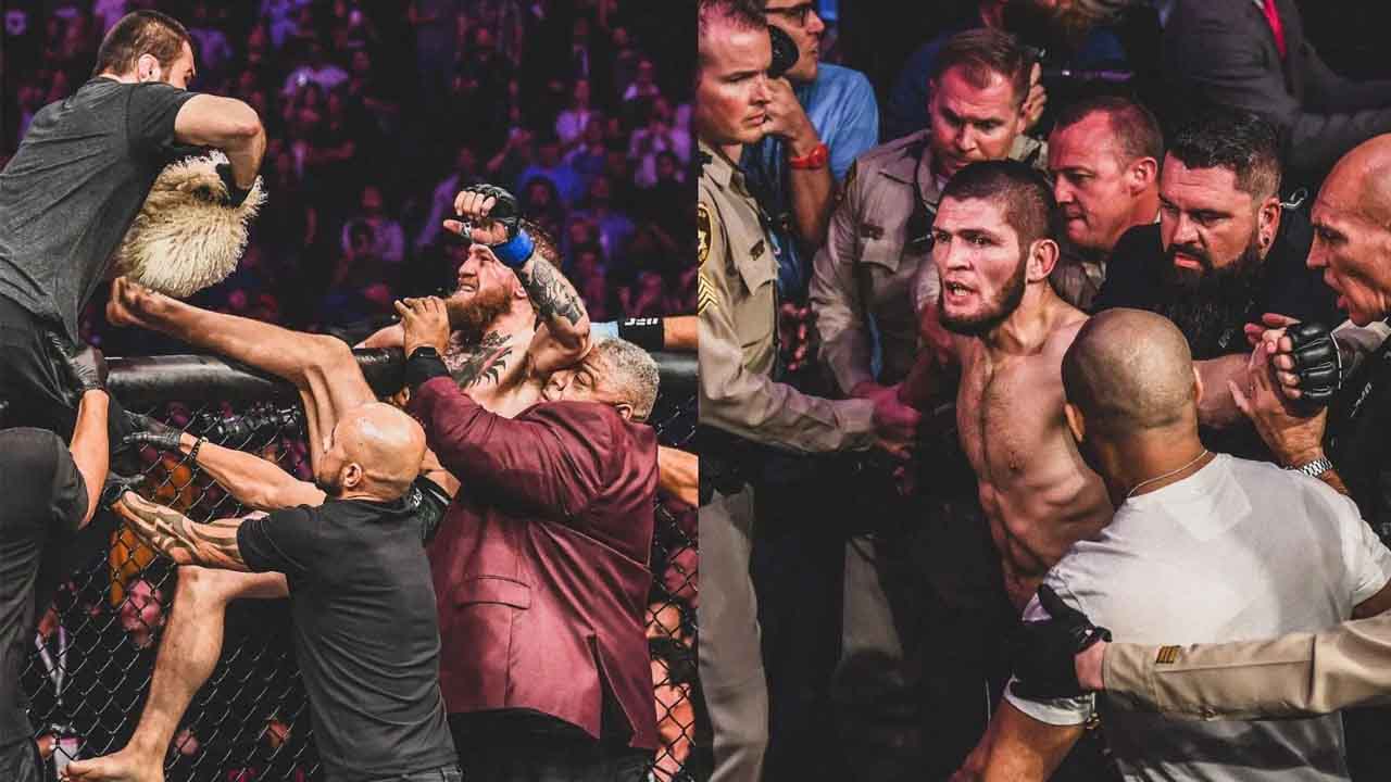 Conor McGregor reacts to Dana White's statement that the 2025 UFC event will be bigger than his fight with Khabib Nurmagomedov