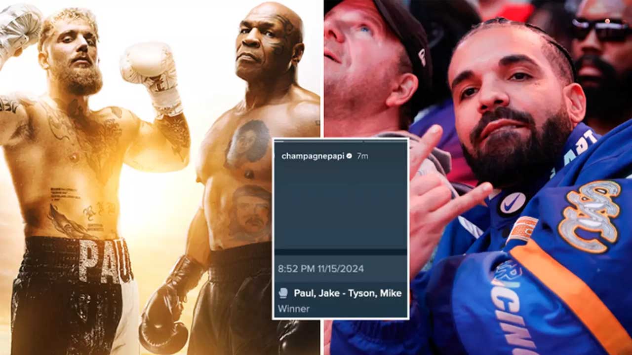 Grammy-award-winning artist Drake places massive bet on Jake Paul vs. Mike Tyson with potential $1 million+ payout