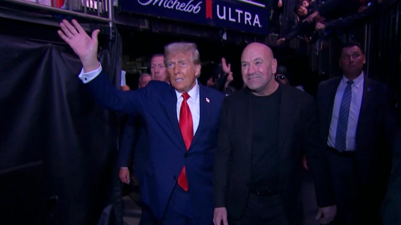 UFC 309 President-elect Donald Trump makes entrance in New York (VIDEO)