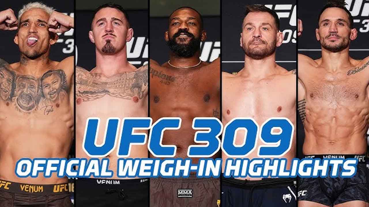 UFC 309 weigh-in results One fight avoids cancellation following scale fail