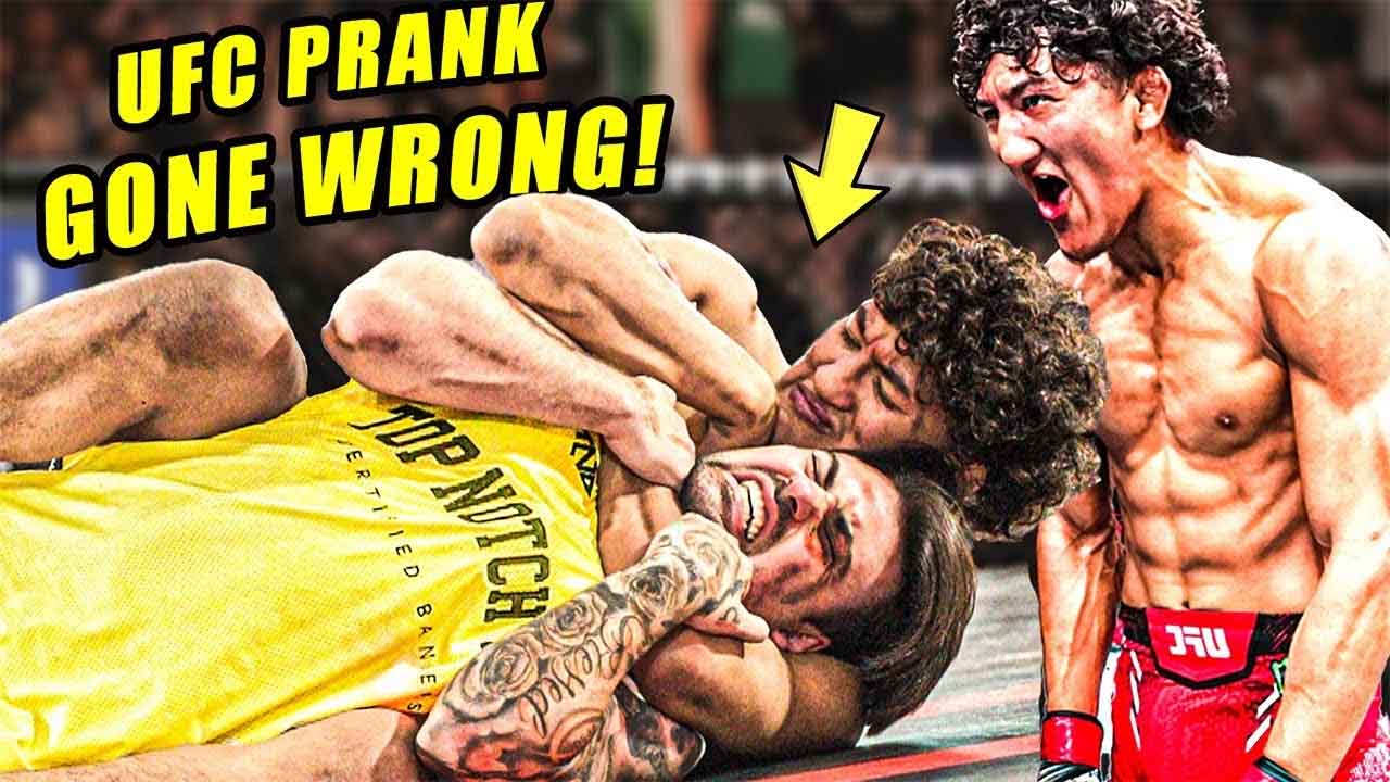 UFC rising star Raul Rosas Jr. viciously chokes out stupid YouTuber