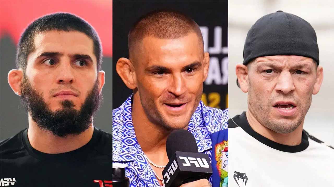 Dustin Poirier reacts to Islam Makhachev-Nate Diaz backstage incident at UFC 311 press conference