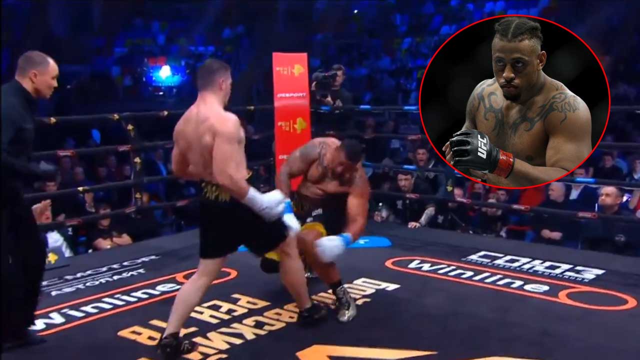 Former UFC heavyweight Greg Hardy gets brutally finished in Moscow boxing match