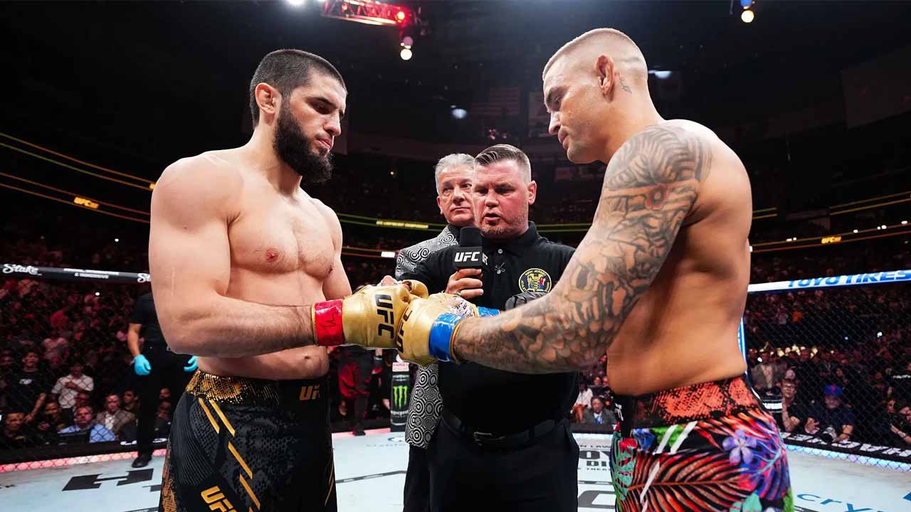 'He gave me a hard time',- Islam Makhachev addresses Dustin Poirier getting props after their fight despite submission loss