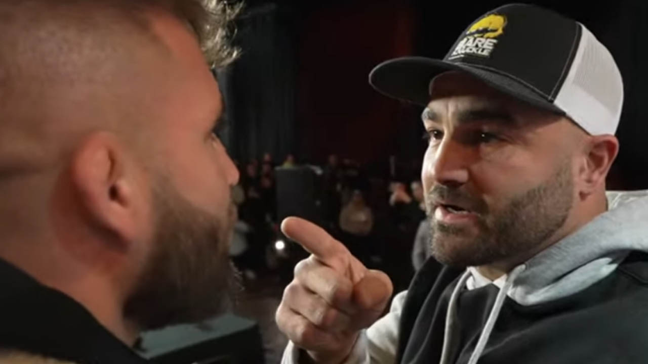 MMA veterans Eddie Alvarez and Jeremy Stephens exchange words during heated faceoff ahead BKFC KnuckleMania 5 (VIDEO)