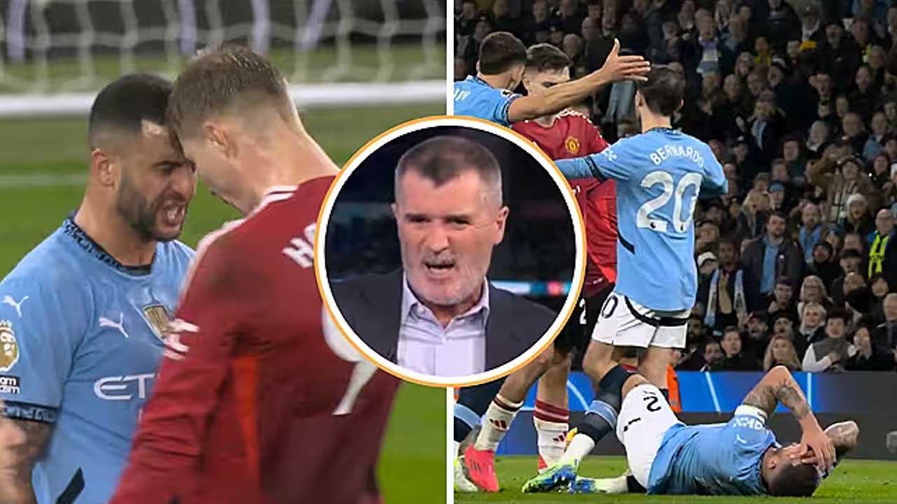 Roy Keane delivered one of his most iconic rants after Kyle Walker's antics