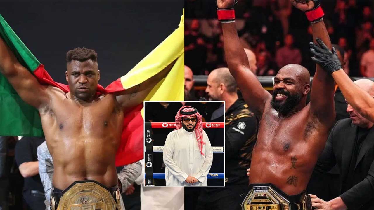 Turki Alalshikh drops a massive hint regarding a crossover super-fight between Jon Jones and Francis Ngannou