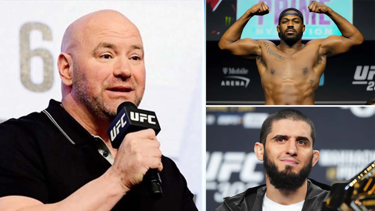 UFC CEO Dana White gives brutally honest response to query about Jon Jones' P4P status with Islam Makhachev beside him