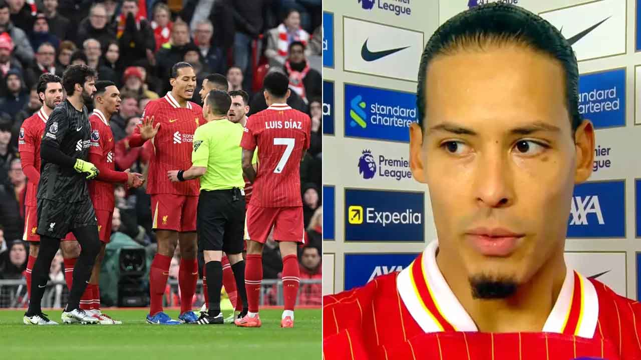 Virgil van Dijk made bombshell comments about the referee after Liverpool drew 2-2 with Fulham