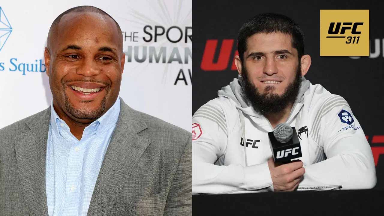 Daniel Cormier slaps Islam Makhachev after the UFC lightweight champion hits him with a brutal insult - ‘Dont be disrespectful’