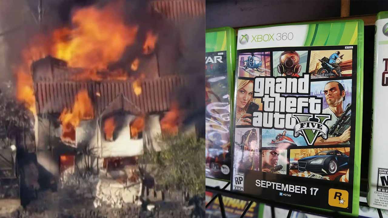 Internet reacts as California wildfires burn down the house that inspired the video game - 'Even LA is tired of GTA5'