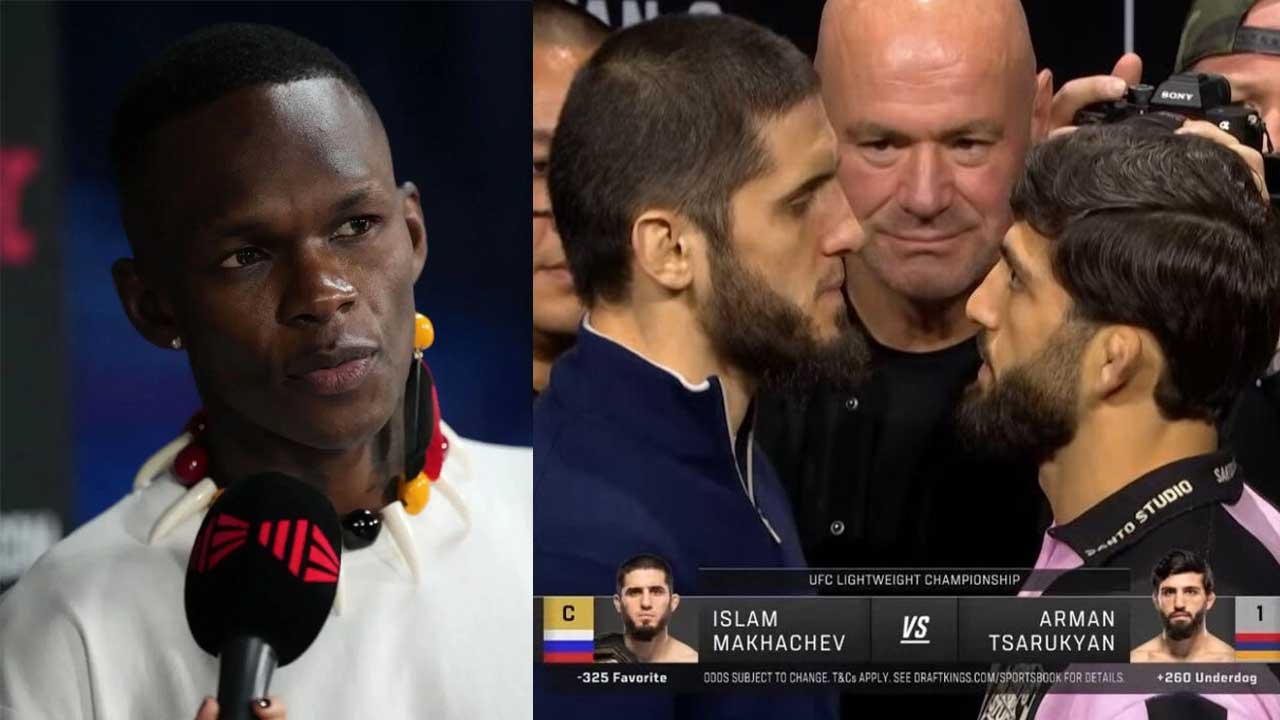 Israel Adesanya predicts wrestling-heavy clash between Islam Makhachev and Arman Tsarukyan at UFC 311 - It's gonna be WrestleMania