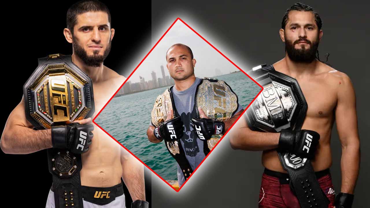 Jorge Masvidal responds in six words to the analyst's claim that Islam Makhachev has surpassed BJ Penn's legacy at lightweight