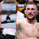 Merab Dvalishvili reveals the story behind viral ice plunge video that left him needing a ‘skin stapler’