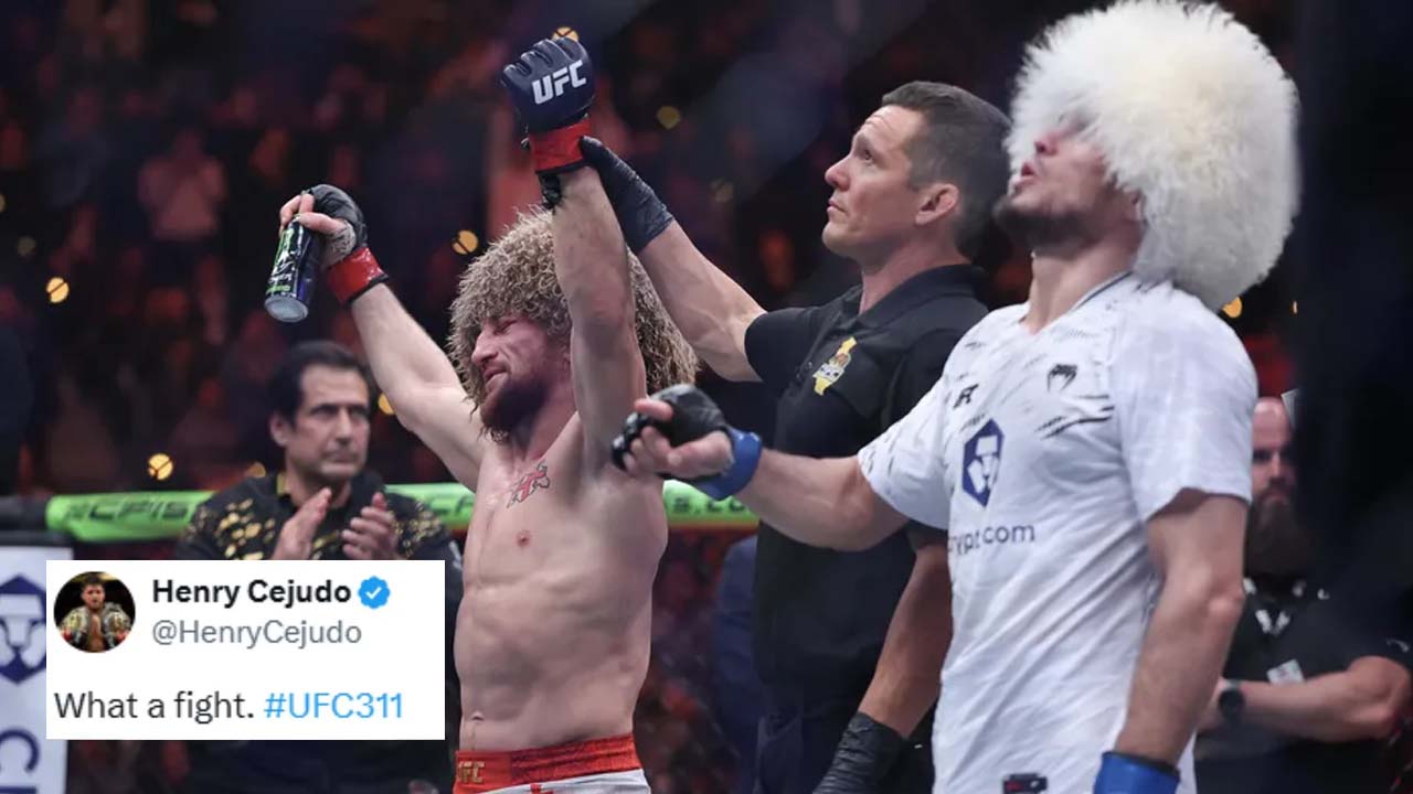 fighters react to Merab Dvalishvili's unbelievable display in victory against Umar Nurmagomedov at UFC 311