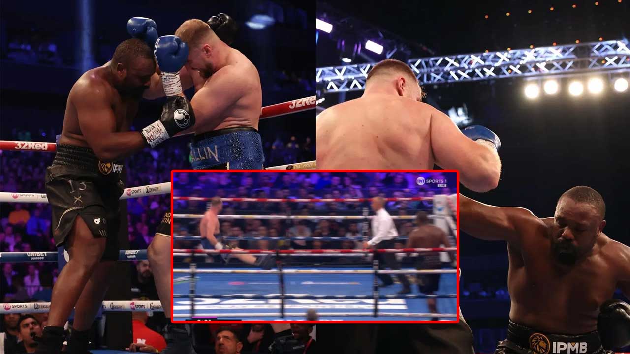 Derek Chisora literally sent Otto Wallin flying with this shot - Full video highlights