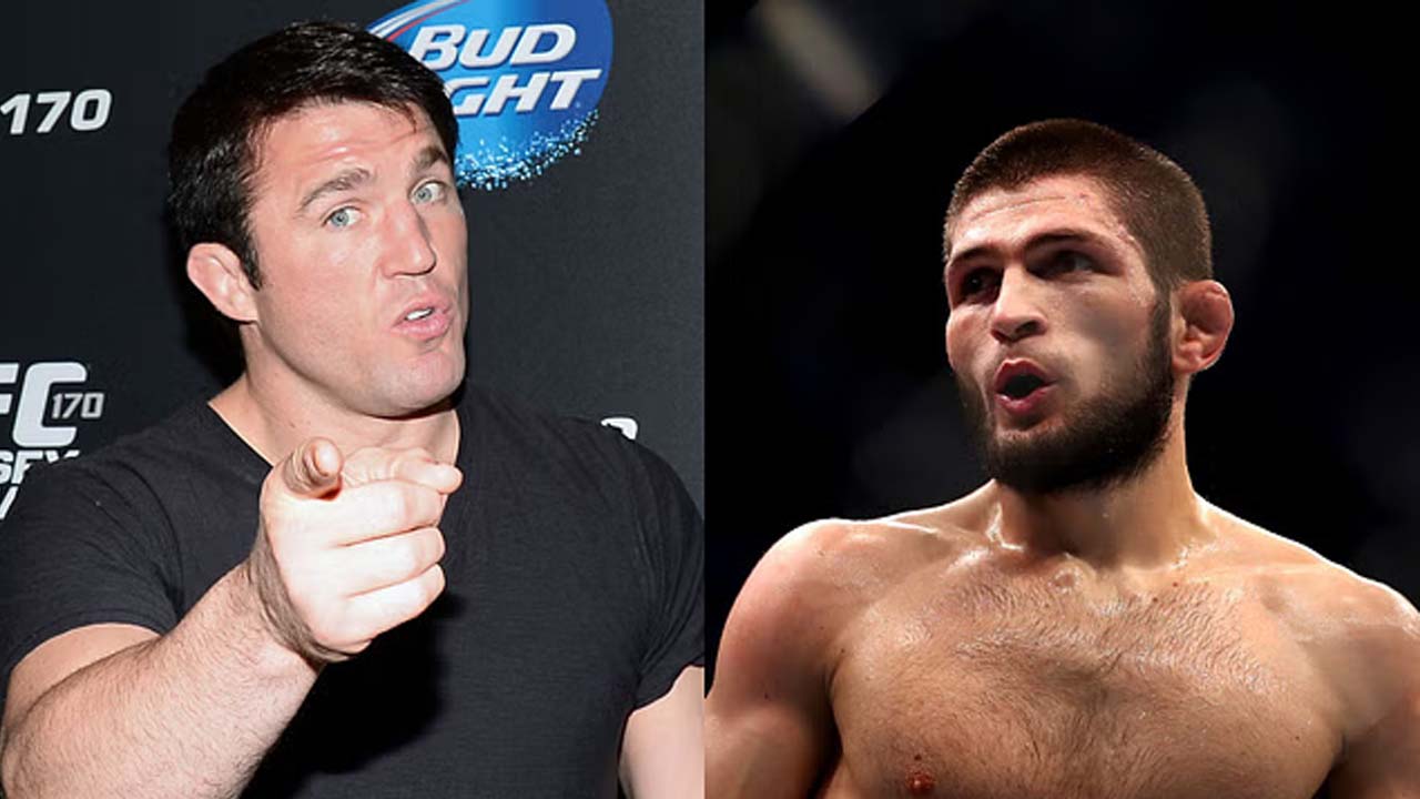 Khabib Nurmagomedov reacts to Chael Sonnen hailing his team ‘Best in the World’ while calling Lakers and Boston Celtics ‘wh-res’